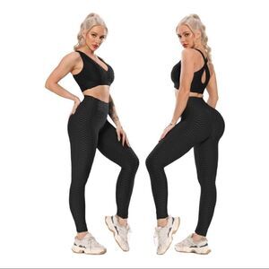 Anti-Cellulite Butt Lifting Leggings Black